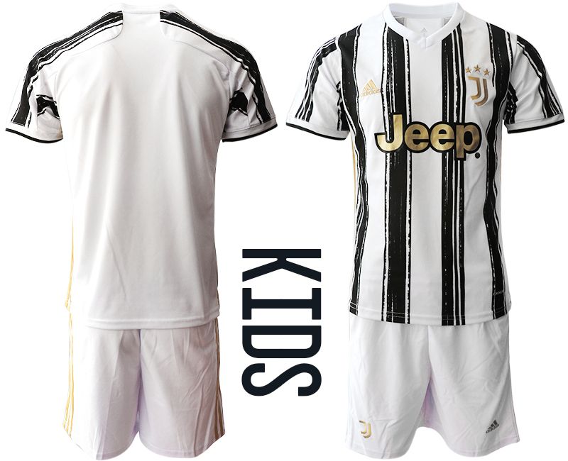 Youth 2020-2021 club Juventus home white Soccer Jerseys